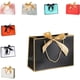 thumbnail image 5 of 10Pcs Bow Ribbon Paper Bag Multi Color Portable Clothing Handle Bag Convenient Reusable Present Wrap Bag (BlackWhite, 32 * 25 * 11cm), 5 of 5