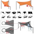 thumbnail image 5 of Toldo vela de sombra ZHAOCHENG impermeable UV triangular 333 m Gris, 5 of 5