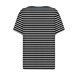 thumbnail image 5 of Camiseta de Manga Corta para las Mujeres con Cuello en V de Impresión de Rayas con Botón, Blusa Casual para el Hogar Y Diario, 5 of 5
