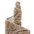 thumbnail image 6 of Unique Loom Floral Shag Collection Area Rug - Carved (4' x 6' Rectangle Beige), 6 of 7