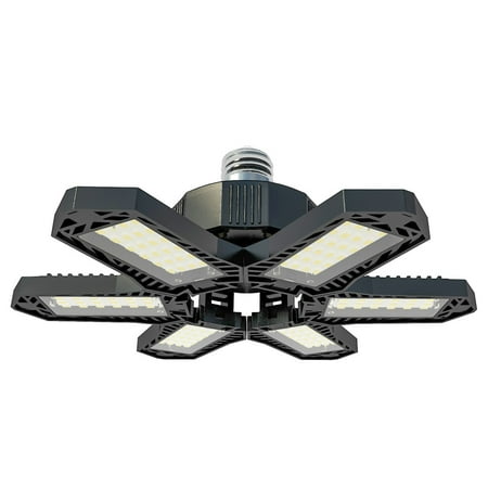 

Foldable Garage Light LED Shop Light With Adjustable 6 Panels Garage Lighting Easy-Installation For Workshop Basement Barn