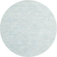 thumbnail image 1 of Ahgly Company Machine Washable Indoor Round Contemporary Pale Blue Lily Blue Area Rugs, 8' Round, 1 of 7