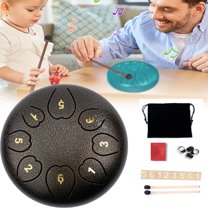 Rain Drum for Outside Garden, Steel Tongue Drum 6 Inches 8 Notes, Rain Chime Rain Drum for Outside, Steel Tongue Drum Rain Chime Waterproof, Steel Tongue Drum, Mini Handpan Drum