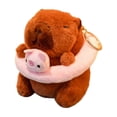 thumbnail image 1 of Capybara Plush Keychain Soft Toy Pendant Piggy Swimming Ring 12cm, 1 of 5