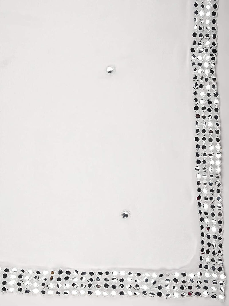DUPATTA BAZAAR - Dupatta da donna bianco Etichettalia unica