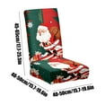thumbnail image 3 of Daiosportswear Christmas Dining Chair Covers, Stretch Removable Washable Dining Room Chair Protector Slipcovers, Santa Claus Deer Kitchen Chair Cover, 3 of 6