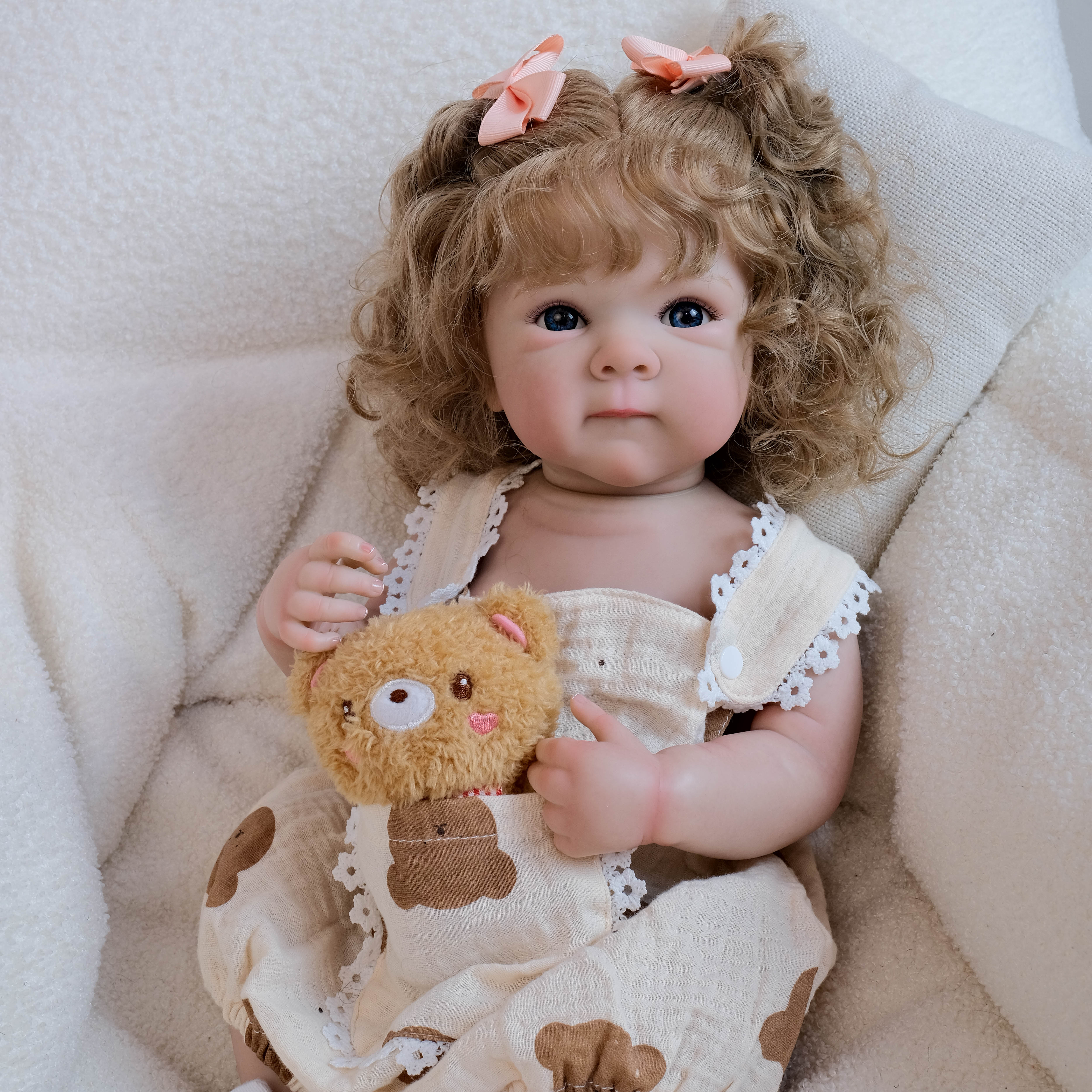 Lifelike Reborn Baby Dolls Girl - 18" Realistic Newborn Baby Dolls with Poseable Body, Real Life Baby Dolls with Accessories for 3+ Year Old