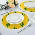 thumbnail image 6 of Coolnut Cactus Dinner Mat, 15.4'' Round Placemat, Table, Non-Slip and Durable, Easy to Clean Home Decor, 6 of 7