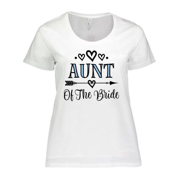 Inktastic Aunt of the Bride Wedding Party Women's Plus Size T-Shirt
