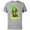 Athletic Heather, variant on C-3PO Neon Gradient - Short Sleeve Cotton T-Shirt for Adults - Customized-Black