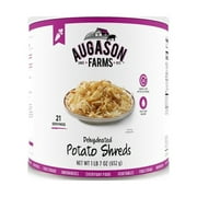Augason Farms Dehydrated Potato Shreds Freeze Dried Food For Long Term Storage, Camping And Hiking, Emergency And Everyday Use 1lbs #10 Can GF Single Can