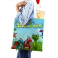 thumbnail image 4 of Lil Stompers Bolso de tela con estampado de lienzo para mujer, bolsa de compras reutilizable y estética, con cremallera interior, regalo para mujer,40*45cm., 4 of 6