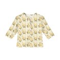 thumbnail image 5 of Abcomgle Girls Tshirts 7-8 Years Old Summer Henley 3/4 Sleeve Girls Shirts Vintage Floral Print Toddler Girls T-Shirts Fashion Button Down Cotton Tee Tops Girls, 5 of 5