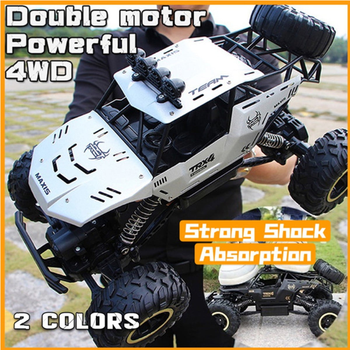 4WD RC Truck Off-Road Vehicle 2.4G Remote Control Buggy Crawler Car 1:12