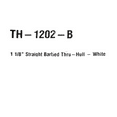 thumbnail image 5 of TH Marine Boat Thru Hull Fitting TH-1202-B | 1 1/8 Inch White Straight, 5 of 5