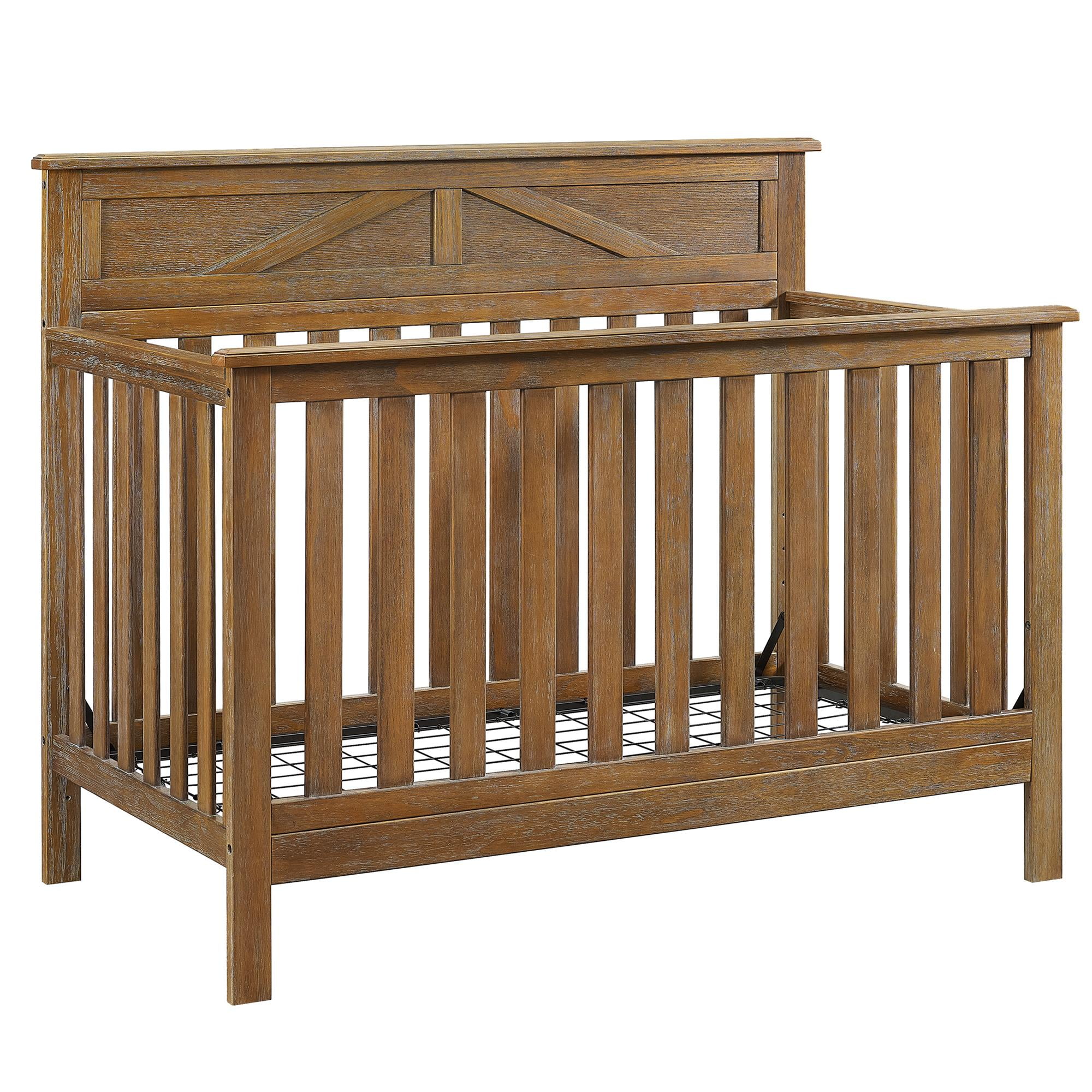 Baby Relax Hathaway 5 in 1 Convertible Crib Rustic Coffee