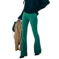 thumbnail image 3 of Txlixc Pantalones de mujer, cintura elástica, pantalones de campana de piernas anchas Txlixc  moda, 3 of 8