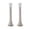 A002- Silver, variant on Wall Mounted Spring Door Stoppers for Wall, Gold Rubber Door Stops, Door Wall Protector Bumpers, 2 Pack