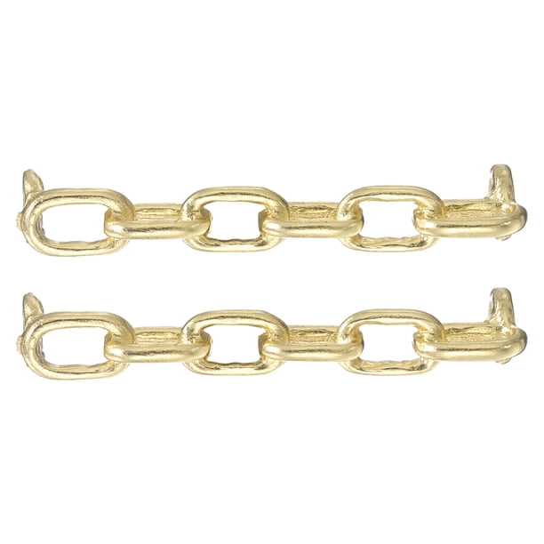2 Pcs Encanto para Agujetas para Zapatillas, Broches Decorativos para Agujetas para Zapatos Casual de Mujeres, Dorado (Forma de Cadena)