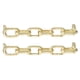 thumbnail image 1 of 2 Pcs Encanto para Agujetas para Zapatillas, Broches Decorativos para Agujetas para Zapatos Casual de Mujeres, Dorado (Forma de Cadena), 1 of 7