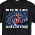 thumbnail image 3 of Disney - Darkwing Duck - Me & My Bestie Getting Food - Men's Short Sleeve Graphic T-Shirt, 3 of 5
