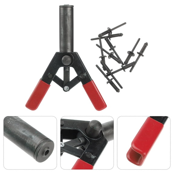 NICEXMAS 1Pc Rivet Puller Tool with Self-Adjusting Jaws for One-Handed Operation and Rivets