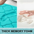 thumbnail image 4 of Buganda Memory Foam Bathroom Rugs, Ultra Soft and Absorbent Bath Mat, Thick Bath Rug for Bathroom Floor, 36x24, Teal, 4 of 10