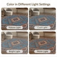 thumbnail image 7 of ODIKA Front Symmetrical Door Motif Dusty Vintage Bedside Beige Ru Skid Stain Resistant Flatwoven for Entryway, Kitchen, Mudroom, 7 of 7