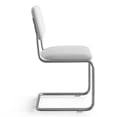 thumbnail image 2 of Pemberly Row Contemporary Fabric Side Chair (Set Of 2) in White, 2 of 5