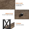 thumbnail image 4 of Topeakmart X Design Console Table w/ 1 Drawer & 2 Shelves, Taupe Wood, 4 of 7