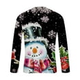 thumbnail image 5 of WXLWZYWL Men's Christmas Sweatshirt Crewneck Trendy Big and Tall Santa Printed Sweatshirts Pullover Tops Party Apparel, 5 of 5