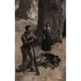 thumbnail image 2 of Alice Barber Stephens 17x24 Black Ornate Framed Double Matted Museum Art Print Titled: The Bear Hunter (1896), 2 of 5