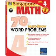 SINGAPORE ASIAN PUBLISHERS Carson Dellosa Singapore Math 70 Must-Know Word Problems Workbook (160 pages)