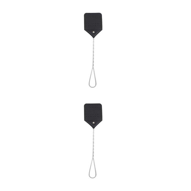 Wosthever Raqueta resistente y lavable Beat Outdoor para el control de plagas Raqueta lavable duradera Beat Outdoor black negro 2Conjunto