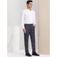 thumbnail image 4 of Pantalones de vestir a cuadros para hombre, corte regular, formales, de negocios, a cuadros Azul marino S, 4 of 6