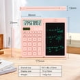 thumbnail image 4 of Newyes Desktop Basic Pocket Calculators with Erasable LCD Notepad for Middle School, Pink, 4 of 7