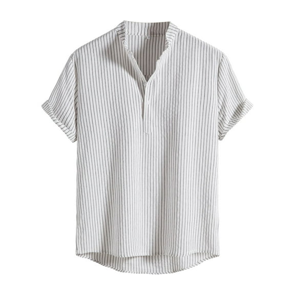 Gyexs Mens Polo Shirts Gym Tee Athletic Short Sleeve Tops Soft Fashion Casual Cotton Tops Summer Clothes White, Size S