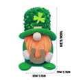 thumbnail image 2 of St. Patrick's Day Decor Green Leprechaun Doll Plush Forest Gnome Home Decoration for Party Room Table Display Festive Holiday Gift, 2 of 3