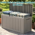 thumbnail image 5 of MINDYES 90 Gallon Deck Box, Home Decor Storage for Party Supplies, Outdoor Storage Box for Patio Furniture Cushions & Pool Floats, Beige, 5 of 8