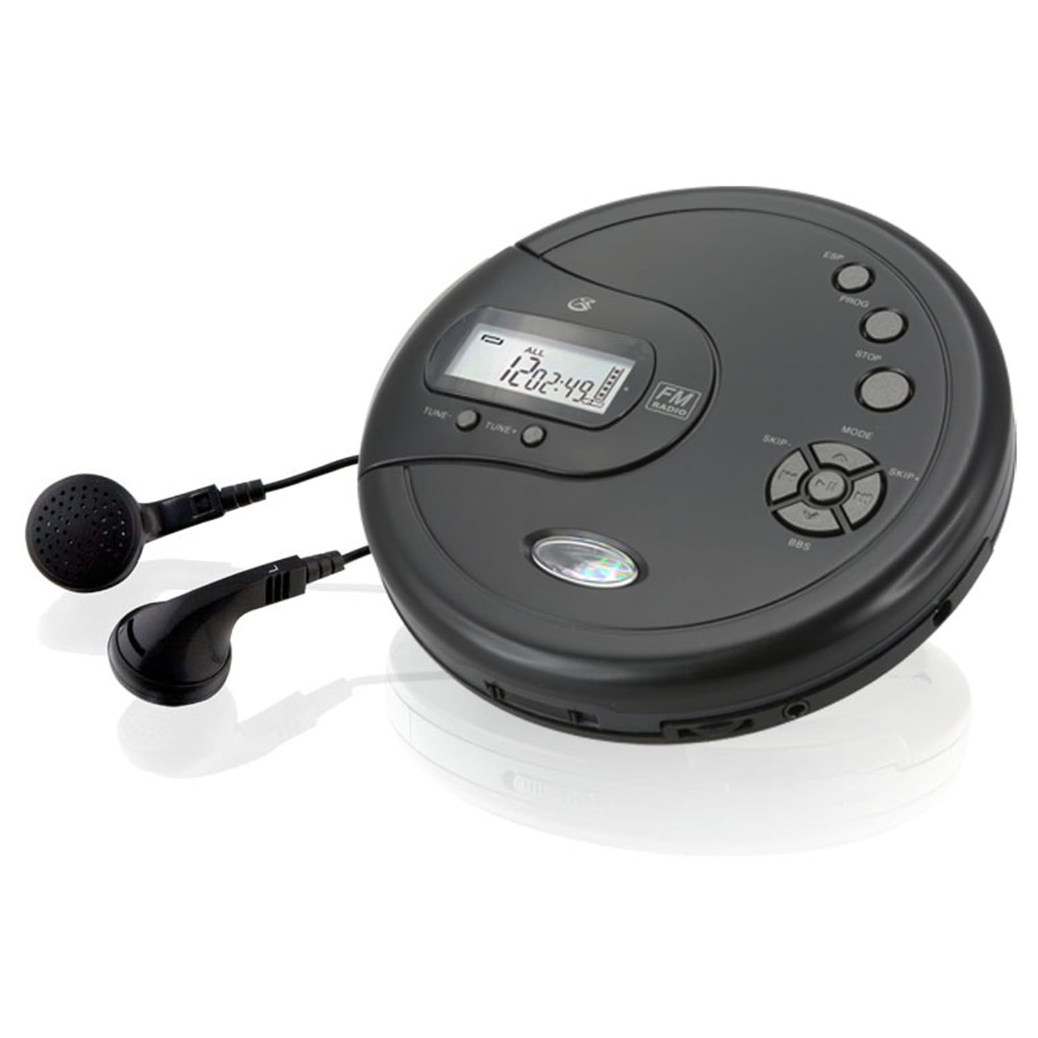 KUEPHOM CD Player Portable,Rechargeable Walkman CD Player with Speaker,Portable  CD Player with Headphones,CD-R,MP3 USB Playable,Anti Skip CD Playing for  Car,Suitable for Personal or Multi-Users,Black 