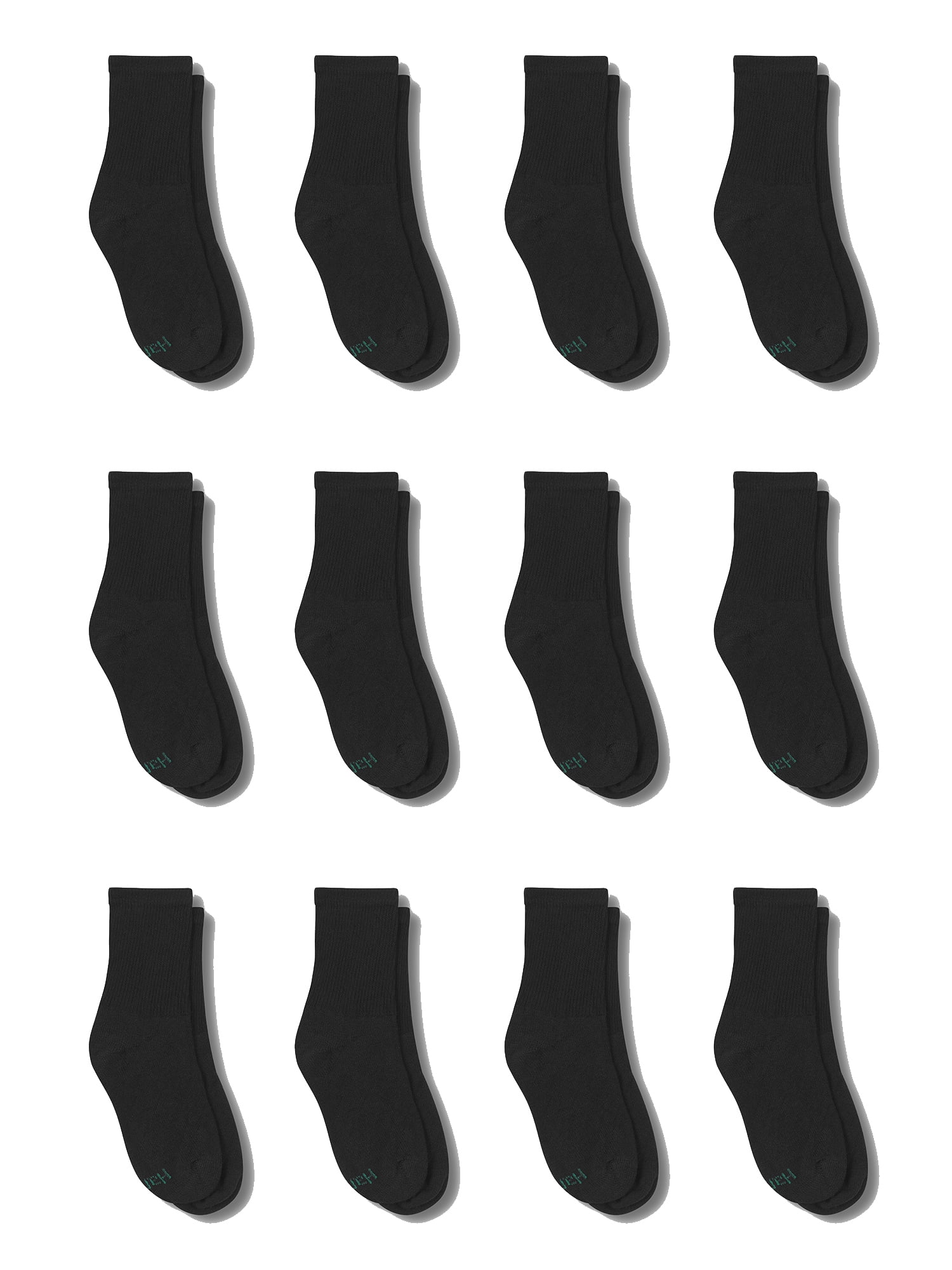 Cushion Crew Socks, 12 Pairs (Little Boys & Big Boys)