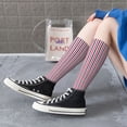 thumbnail image 7 of Knee High Socks for Women Red White And Blue Striped Long Tube Sock Uniform Socks, 7 of 7
