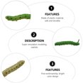 thumbnail image 2 of WHAMVOX 22Pcs Simulation Caterpillars Plastic Trick Accessories for Scary Pranks and Game Props, 2 of 8