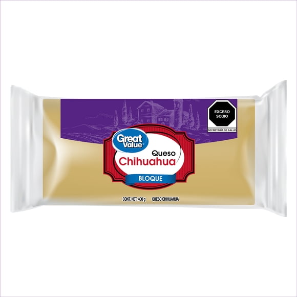Queso Chihuahua Great Value Barra 400 g