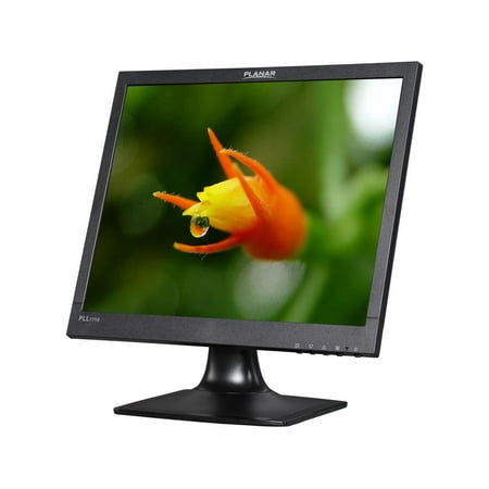 Planar PLL1710 - 17" black LED LCD with analog and DVI-D