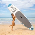 thumbnail image 5 of 10'6" Inflatable Paddle Board with Durable SUP Accessories, Stable Non-Slip Deck, Safety Leash Waterproof Bag for Surfing, Travel, Outdoor Enthusiasts, 5 of 9