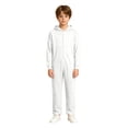 thumbnail image 3 of Boys’ Hooded One Piece Jumpsuit, Long Sleeve Solid Color Zip Up Onesie, Casual Halloween Costume for Kids, 3 of 8