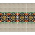 thumbnail image 3 of 4.2x4.2 Medallion Talavera Mexican Tile, Set of 9 pcs, 3 of 3