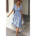 thumbnail image 3 of Striped Dress Blue S, 3 of 4