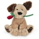thumbnail image 1 of Perro de peluche Gund Deangelo para el día de San Valentín con rosa roja, 1 of 3